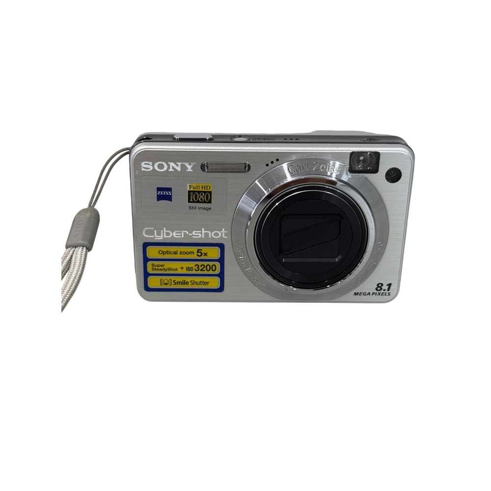 PARTS REPAIR Sony Cyber-shot DSC-W150 8.1MP Digital Camera Silver 5x Zoom
